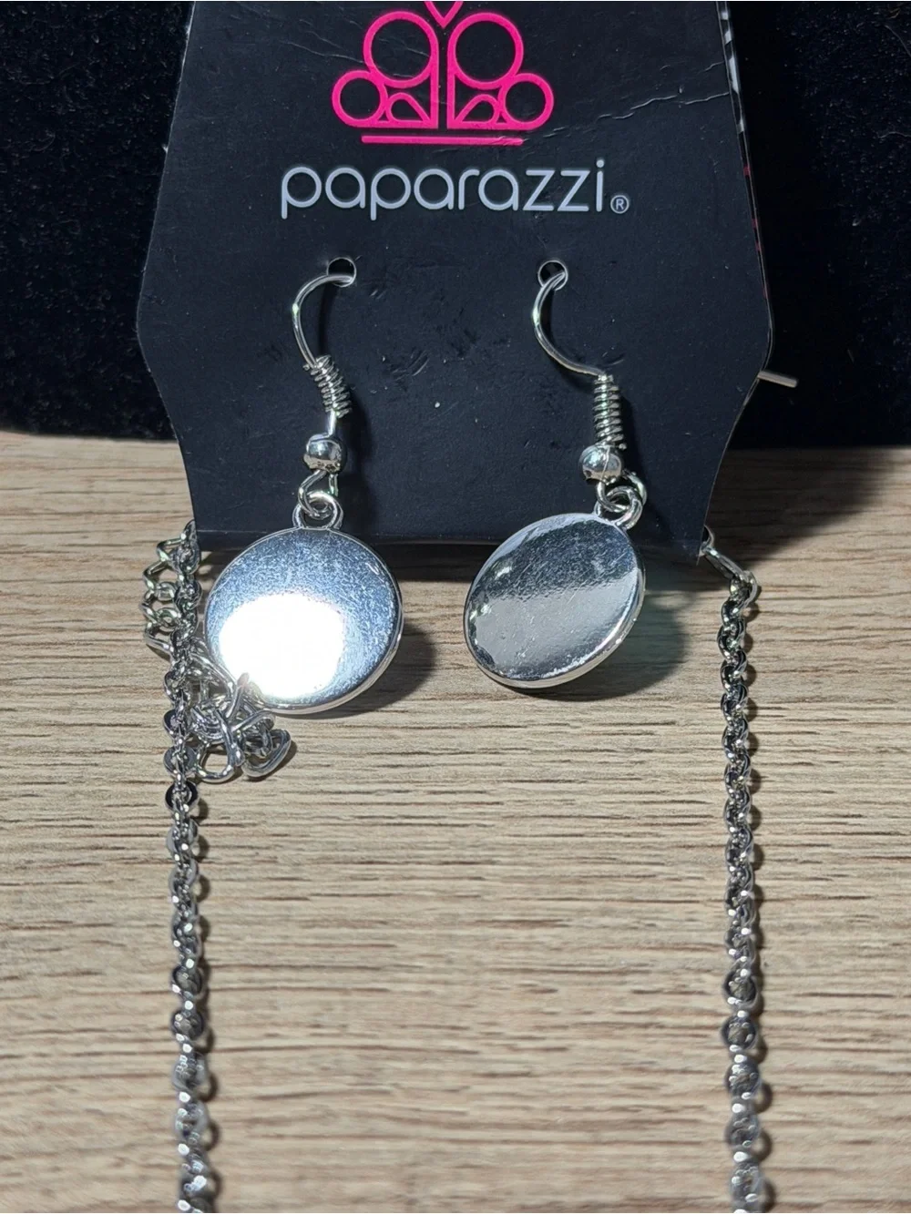 paparazzi Silver-Tone Necklace with Coral Accents